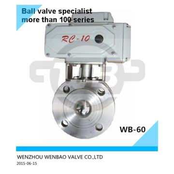 AISI304 Motorized Wafer Ball Valve Dn40 Pn16